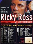 Click to enlarge the picture on a new page : Ricky Ross Tour Poster